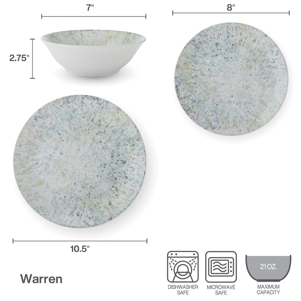 Warren 12 Piece Dinnerware Set. Service For 4 - Image 6