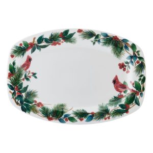 Winter Cardinal Platter